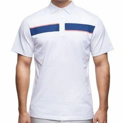 Devereux Jonah Golf Polo -TravisMathew Shop dez1901 white navy calypso coral 2 1 81278.1493777350