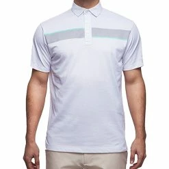 Devereux Jonah Golf Polo -TravisMathew Shop dez1901 white steel aqua 1 1 24624.1493777350