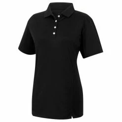 FootJoy Prodry Performance Solid Interlock Golf Polo 2019 Women -TravisMathew Shop dez4477 black 1 05601.1552570341