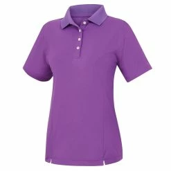FootJoy Prodry Performance Solid Interlock Golf Polo 2019 Women -TravisMathew Shop dez4477 purple 1 10772.1552570340