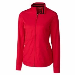Cutter And Buck Long Sleeve Nine Iron Full Zip Golf Jacket 2019 Women -TravisMathew Shop dez4921 red 1 97154.1548468928