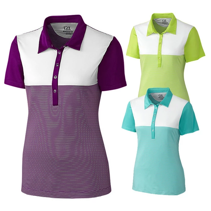 Cutter And Buck Shortsleeve Bailey Block Golf Polo 2018 Women 3 Cutter And Buck Shortsleeve Bailey Block Golf Polo 2018 Women