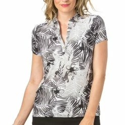 Nancy Lopez Golf Tropic Short Sleeve Golf Polo 2019 Women 11 Nancy Lopez Golf Tropic Short Sleeve Golf Polo 2019 Women -TravisMathew Shop dez8150 black multi 1 27879.1548471560