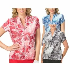 Nancy Lopez Golf Tropic Short Sleeve Golf Polo 2019 Women