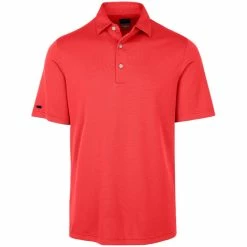 Greg Norman Micro Jacquard Golf Polo CLOSEOUT Previous Season -TravisMathew Shop nic0447 calypso coral 1 26530.1533913511