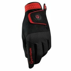 TaylorMade Rain Control Golf Gloves 1 Pair 12 TaylorMade Rain Control Golf Gloves 1 Pair -TravisMathew Shop ren2203 black red 1 1 60829.1558193620