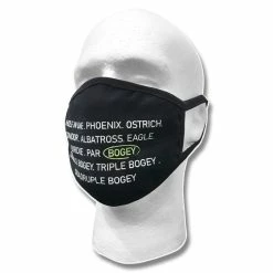 Golfio Washable Fashion Double Layer Fabric Face Mask - 3 Pack Assorted -TravisMathew Shop ren2585 black 1 4 92607.1594313435