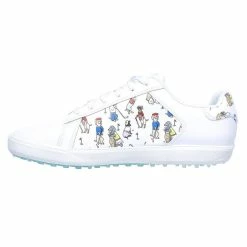 Skechers Go Golf Drive - Dogs At Play Spikeless Golf Shoes 2020 Women -TravisMathew Shop via0174 white blue 2 86628.1581474154