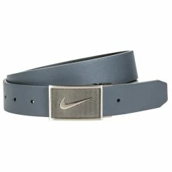 Nike Textured Swoosh Plaque Reversible Golf Belt 2020 -TravisMathew Shop via0850 dark gray black 1 64000.1584768749