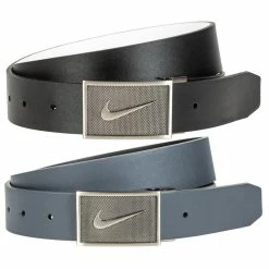 Nike Textured Swoosh Plaque Reversible Golf Belt 2020