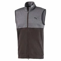 PUMA Cloudspun Warm Up Golf Vest 2020 -TravisMathew Shop via0876 puma black quiet shade 1 17469.1588387093