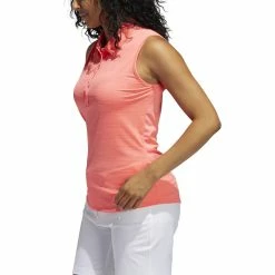 Adidas Novelty Sleeveless Golf Polo 2020 Women -TravisMathew Shop via1111 flash red 5 77962.1597911542